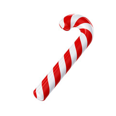 christmas candy cane isolated on white