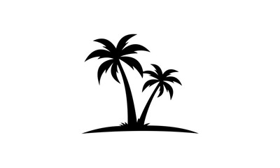 Fototapeta na wymiar palm tree silhouette vector