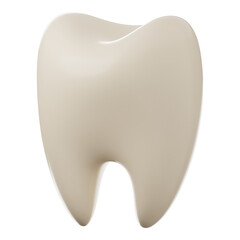 Premium medical tooth icon 3d rendering on isolated background