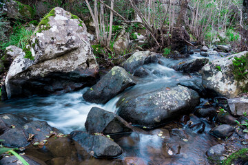 Small waterfall in the mountain