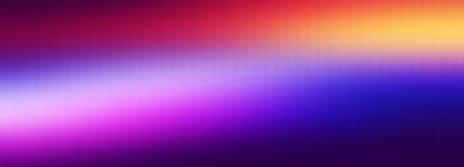 red purple blue yellow gradient background blank. Horizontal banner or wallpaper tamplate. Copy space, place for text, text area. Bright illustration. Space metaverse web 3 technology texture