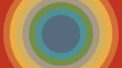 Fototapeta premium Abstract 1970's 1980's 1960's background with circles element and retro colors. Design in futuristic retro style with colorful circle. Vector funky illustration.
