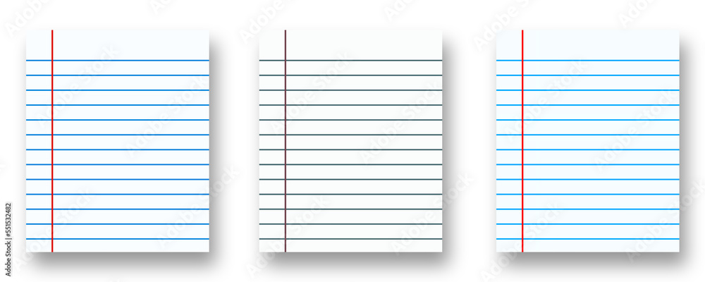 Poster set of blank paper sheets png useful for your creativity and designing. open and blank document shee