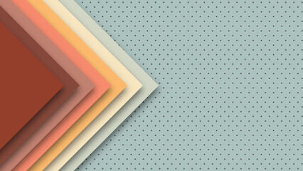 Realistic design in futuristic retro style. Abstract geometric 1970's 1980's 1960's colorful background with retro colors. Vector illustration.