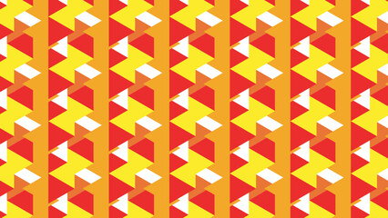 abstract wallpaper of red yellow colored triangle pattern