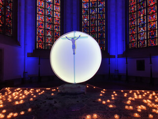 Lichterglanz in der Überwasserkirche in Münster