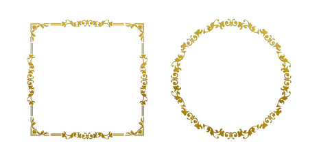 antique and retro frame. Empty card background