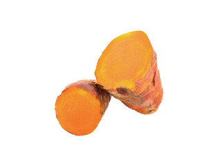 Fresh turmeric isolated on transparent png