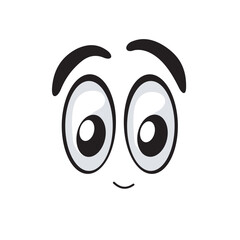 cartoon faces and expressions positive