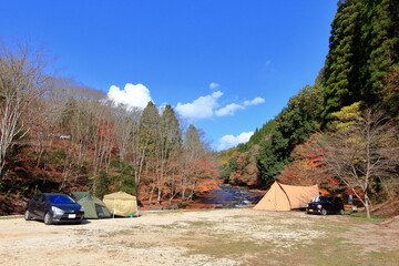 秋のキャンプ場