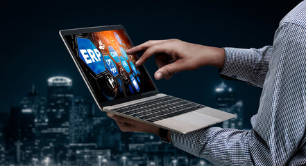 ERP enterprise resource planning software for modish business to plan the marketing strategy