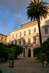 Fototapeta premium Rome, Italy cityscape, landmarks and streets of Rome. City life in Rome, parking and parks in Rome.