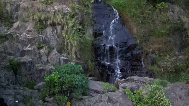 the Silvermine Waterfall in Mui Wo , Lantau Island , Hong Kong