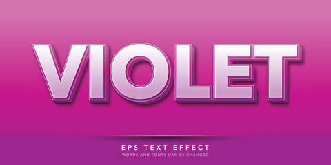 Fototapeta premium violet editable text effect
