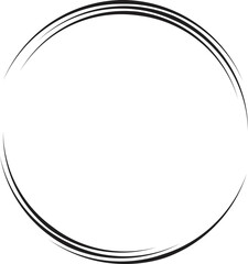 Lines in Circle Form . Spiral Vector Illustration .Technology round Logo . Design element . Abstract Geometric shape . Striped border frame for image