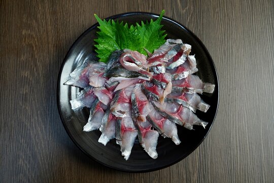 鯵の刺身