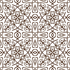 Line seamless pattern isolated. Doodle hand drawn art. Sketch vector stock illustration. EPS 10