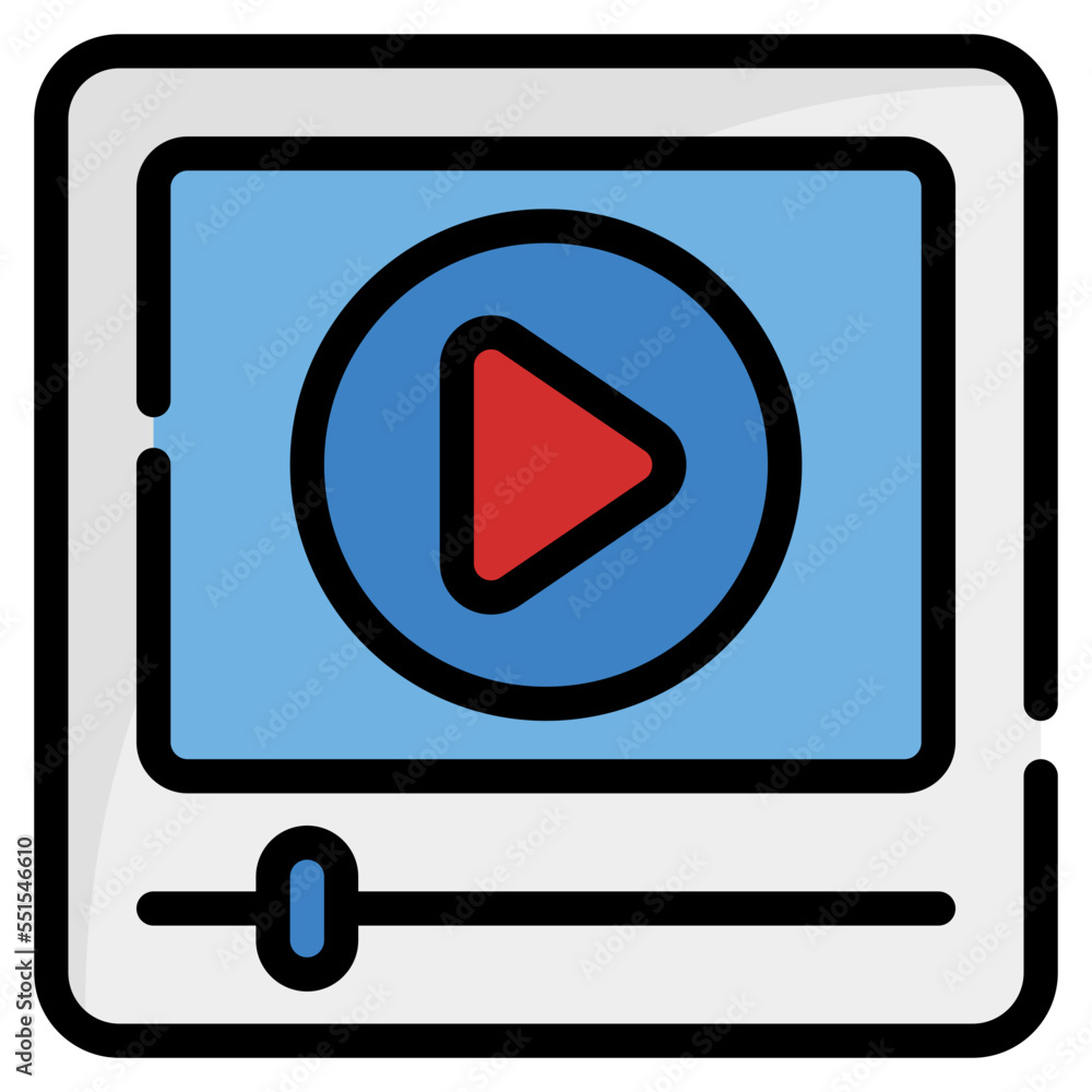 Poster Video Player Icon