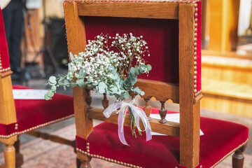 Déco de mariage à l'église