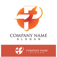 Obraz premium Letter P icon logo design illustration