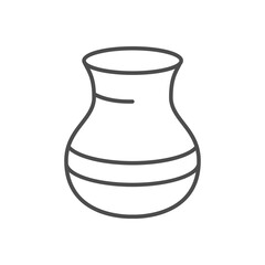 Classical vase line outline icon