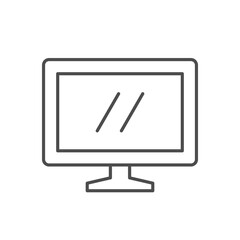 TV set line outline icon