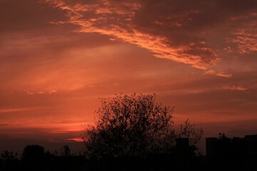 Obraz premium Red Clouds