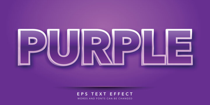 Purple Editable Text Effect