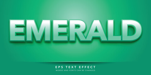 emerald editable text effect