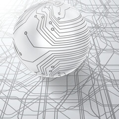 tech modern retro futuristic background .Vector design composition with various technology elements . Abstract contemporary art .