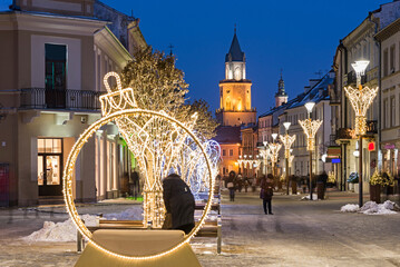 Świąteczny klimat w Lublinie. Dekoracje świąteczne w Polsce. Festiwal iluminacji...