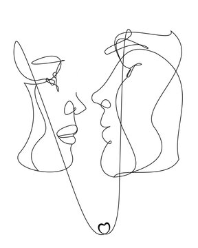 couple kiss line art, couple line art, printable wall art, couple kissing, one line drawing, minimalist wall art, man and woman art, one line art, single line art, home decor, abstract couple art, kis