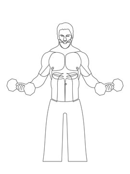 muscular man art, muscular, gay art, man sculpture, male nude, gym wall art, muscular man statue, muscular man canvas, nude line drawing, naked man, gay, gym art, sport artwork