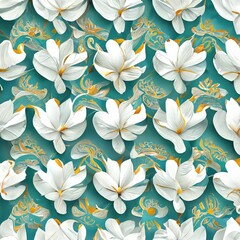 Fototapeta premium Vintage texture of beautiful flowers . Floral background. Natural pattern wallpaper or greeting card