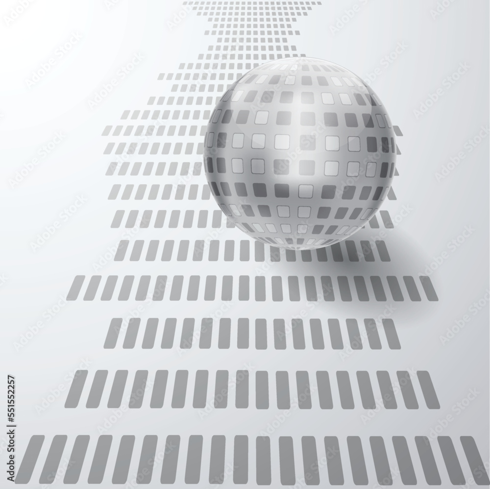 Aufkleber tech modern retro futuristic background .vector design composition with various technology elements 