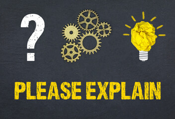 Obraz premium please explain