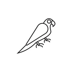 Fototapeta premium bird education vector logo icon.