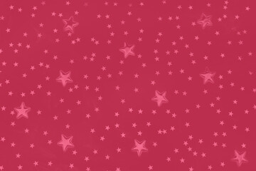 Abstract stars background, toned in trendy color of the year 2023 Viva