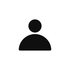 Icon, user icon, user profile, to indicate a user's account or cabinet, as an icon for designing your layouts. Use for the web, the Internet, for stories