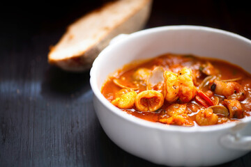 italian seafood soup zuppa de mare
