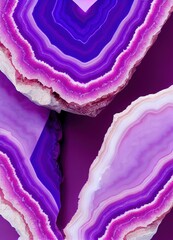 Obraz premium Agate crystal geode slice, beautiful patterns
