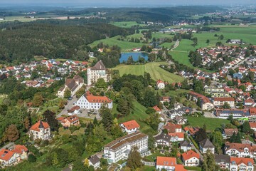 Ausblick auf Bad Grönenbach - staatlich anerkannter Kurort im Unterallgäu