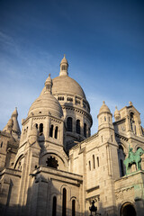 Fototapeta na wymiar The Sacré-Coeur de Montmartre basilica in Paris, France (monument)