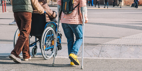 Wheelchair User On The Streets