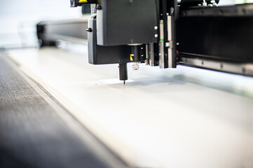 Fototapeta na wymiar Close-up, detail, parts of a printing machine in a modern printing press