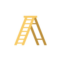 Ladder icon in color, isolated on white background 