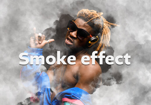 Smoke Effect Mockup Template