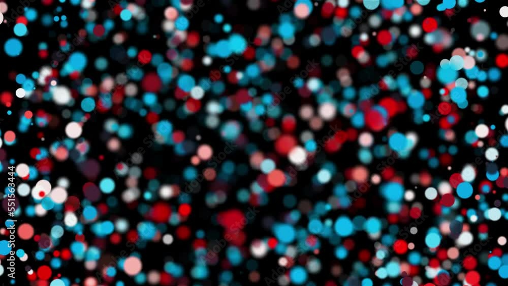 Poster random colorful particles. computer generated 3d render