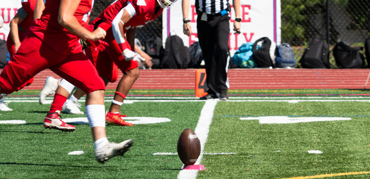 Football game kick off