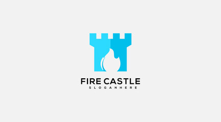 Castle Fire Logo design for your business